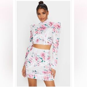 PLT White Floral Set